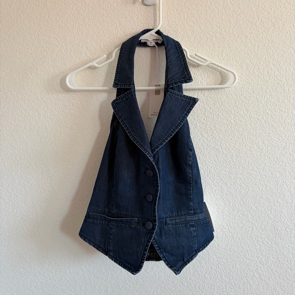 Good American - Luxe Suiting Halter Vest